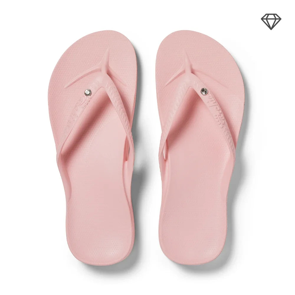 Arch Support Flip Flops - Classic - Crystal Pink